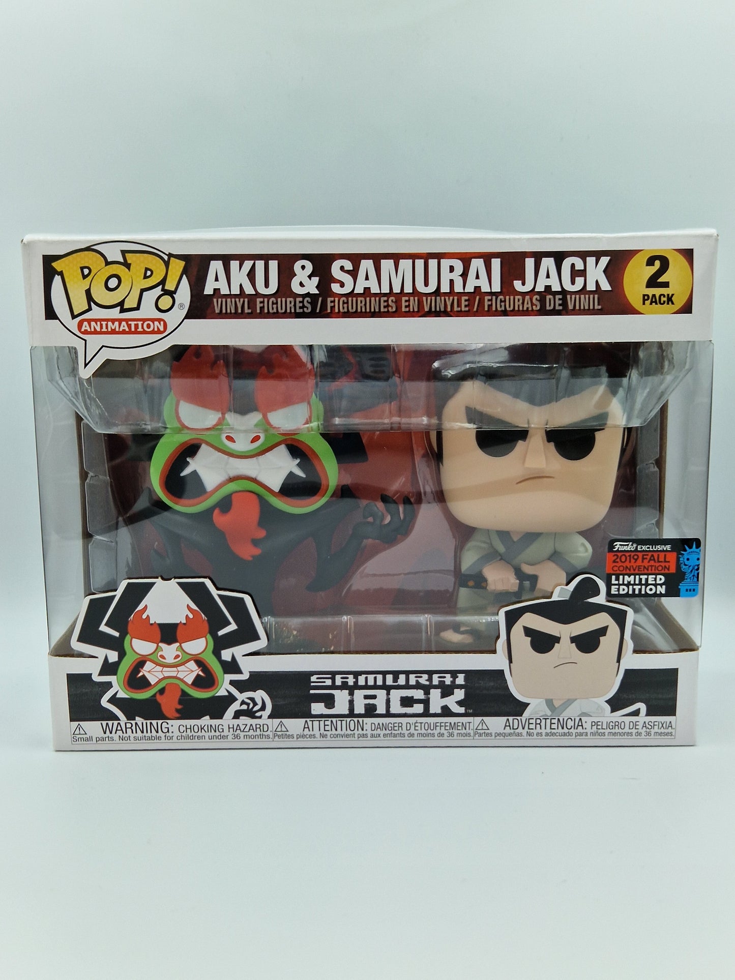 Aku & Samurai Jack 2-pack #2 NYCC Exclusive (Fall Convention) - Funko Pop!