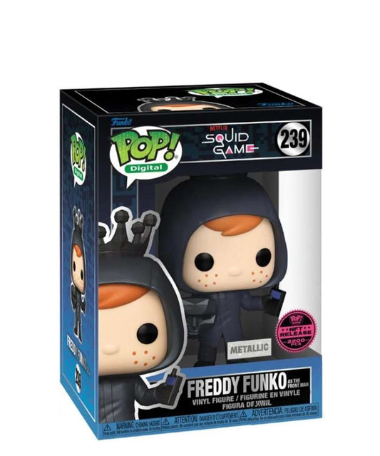 Freddy Funko als Frontmann #239 – Metallic – NFT Exklusives Squid Game – Digitales Sammlerstück (limitierte Auflage 2.200 Stück)