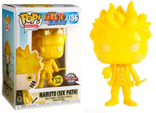 Naruto Shippuden Six Path Glow in The Dark GITD Yellow Exclusive #186