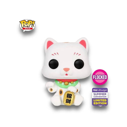 Lucky Cat #190 - Flocked - Summer Convention Limited Edition - Funko POP!