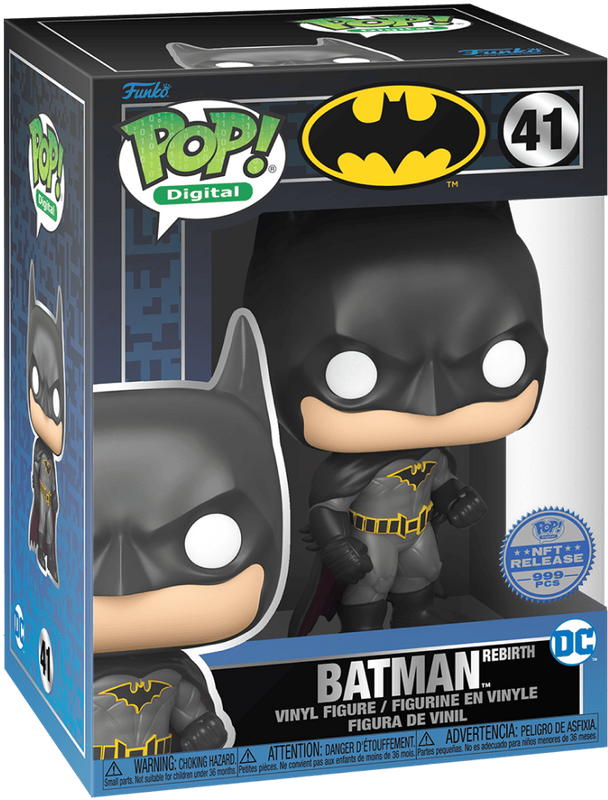 Batman NFT Rebirth – Funko Pop! Grail – DC Serie 1 – Limitierte Auflage 999 (929 eingelöst)